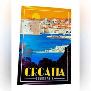 Croatia Dubrovnik - Canvas Travel  Poster - 12”w x 18”h 🇭🇷